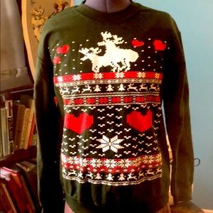Naughty Reindeer Holiday Sweatshirt